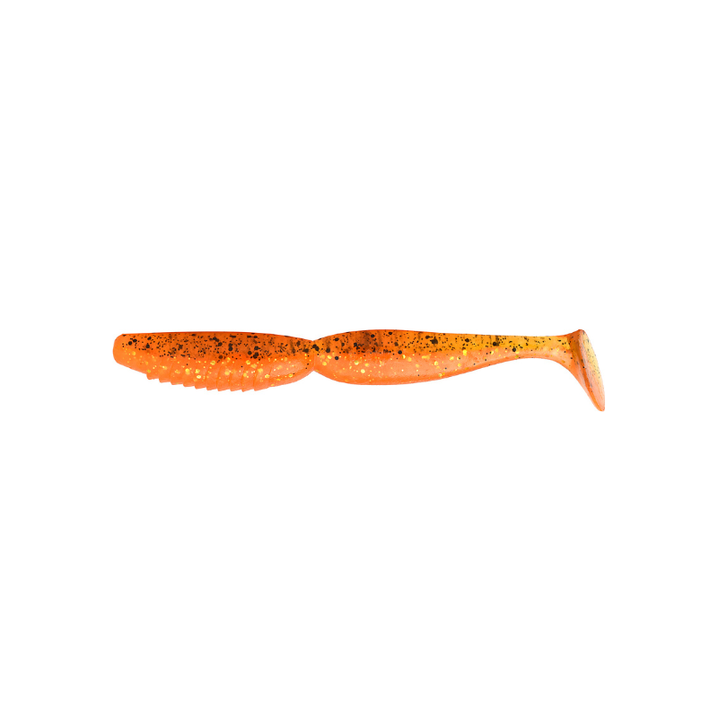Megabass Super Spindle Worm 5 Tinsel Orange
