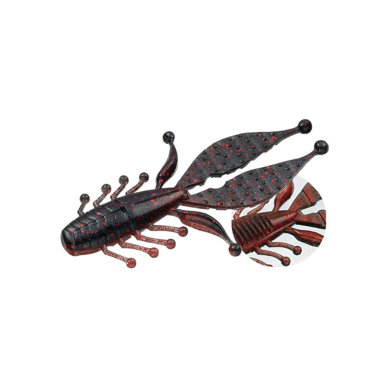 Evergreen Kicker Bug 4'' 08 Black / Red Craw